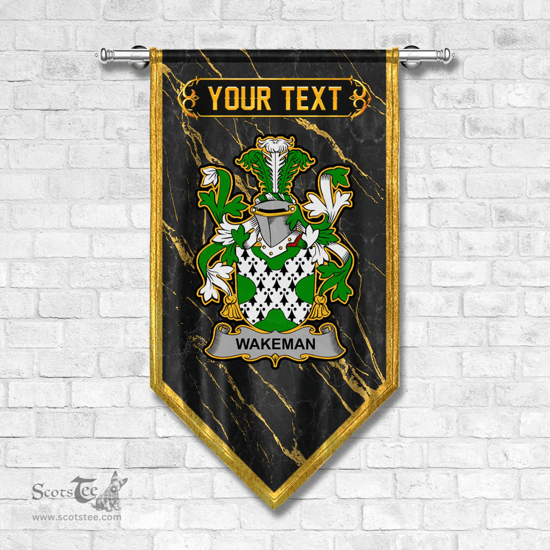 ScotsTee Shop Irish Wakeman Coat of Arms Irish Family Crest Irish Gonfalon