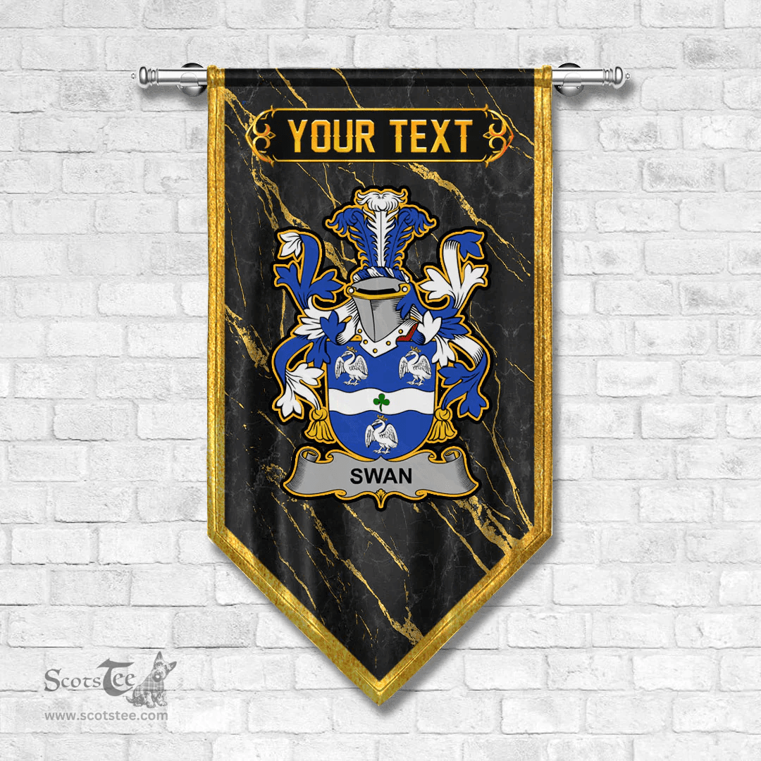 ScotsTee Shop Irish Swan Coat of Arms Irish Family Crest Irish Gonfalon
