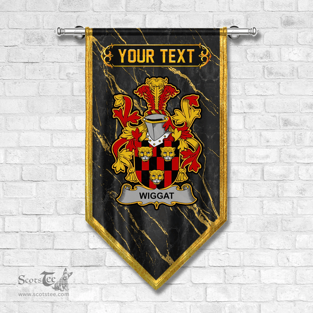 ScotsTee Shop Irish Wiggat Coat of Arms Irish Family Crest Irish Gonfalon