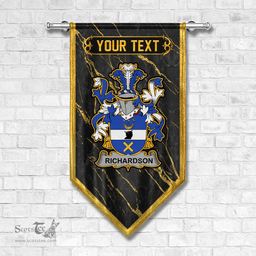 ScotsTee Shop Irish Richardson Coat of Arms Irish Family Crest Irish Gonfalon