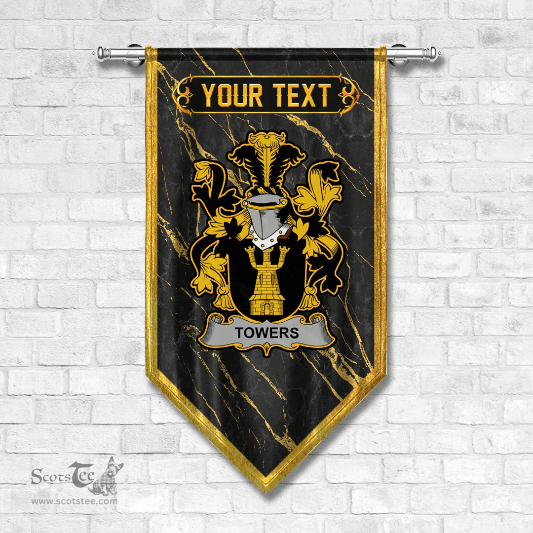 ScotsTee Shop Irish Towers Coat of Arms Irish Family Crest Irish Gonfalon