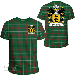 ScotsTee Shop Welsh Iorwerth (SAIS) Coat of Arms Family Crest Wales T Shirt Welsh National Tartan T Shirt