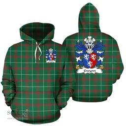 ScotsTee Shop Welsh Gwynn (of Glamorganshire) Coat of Arms Family Crest Wales Hoodie Welsh National Tartan Hoodie