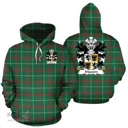 ScotsTee Shop Welsh Macsen (WLEDIG, Roman Emperor Maximus) Coat of Arms Family Crest Wales Hoodie Welsh National Tartan Hoodie
