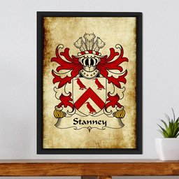 ScotsTee Shop Welsh St David's (Diocese of) Coat of Arms Family Crest Welsh Framed Canvas Print