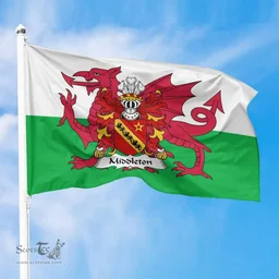 ScotsTee Shop Welsh Middleton (Daughter m. Rhirid ap Dafydd) Coat of Arms Welsh Family Crest Flag The Red Dragon The Flag of Wales