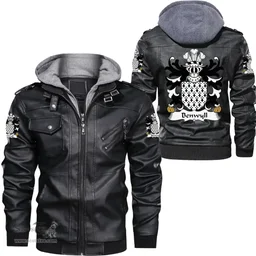 ScotsTee Shop Welsh Benwyll (or Benweill) Coat of Arms Family Crest Wales Leather Jacket