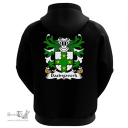 ScotsTee Shop Welsh Basingwerk (Abbey, Flint) Coat Of Arms Family Crest Welsh Hoodie Classic