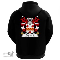 ScotsTee Shop Welsh Byrbeck (Vicar of Lamphey, Pembrokeshire) Coat Of Arms Family Crest Welsh Hoodie Classic