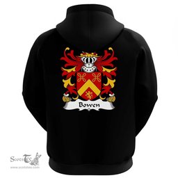 ScotsTee Shop Welsh Bowen (of Pentre Ifan, Pembrokeshire) Coat Of Arms Family Crest Welsh Hoodie Classic