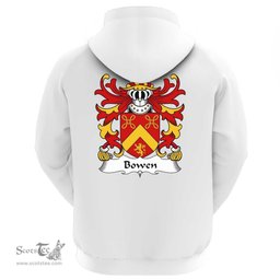 ScotsTee Shop Welsh Bowen (of Pentre Ifan, Pembrokeshire) Coat Of Arms Family Crest Welsh Hoodie Classic
