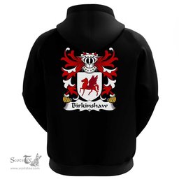 ScotsTee Shop Welsh Birkinshaw (of Llansannan, Denbighshire) Coat Of Arms Family Crest Welsh Hoodie Classic