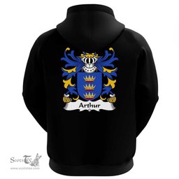ScotsTee Shop Welsh Arthur II (ab uthr pendragon-King Arthur) Coat Of Arms Family Crest Welsh Hoodie Classic