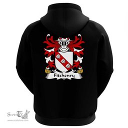 ScotsTee Shop Welsh Fitzhenry (of Pembrokeshire) Coat Of Arms Family Crest Welsh Hoodie Classic