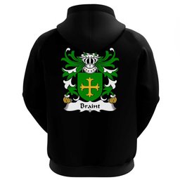 ScotsTee Shop Welsh Braint (HIR, of Denbighshire) Coat Of Arms Family Crest Welsh Hoodie Classic