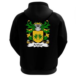 ScotsTee Shop Welsh Arthur I (ab uthr pendragon-King Arthur) Coat Of Arms Family Crest Welsh Hoodie Classic
