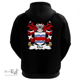 ScotsTee Shop Welsh Eliot (of Erwer, Pembrokeshire) Coat Of Arms Family Crest Welsh Hoodie Classic