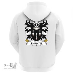 ScotsTee Shop Welsh Cynwrig (SAIS) Coat Of Arms Family Crest Welsh Hoodie Classic