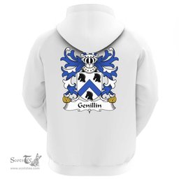 ScotsTee Shop Welsh Genillin (FARCHOG, Caernarfonshire) Coat Of Arms Family Crest Welsh Hoodie Classic