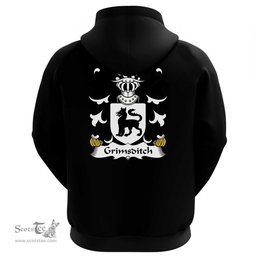ScotsTee Shop Welsh Grimsditch (of Rhuddlan, Flint) Coat Of Arms Family Crest Welsh Hoodie Classic