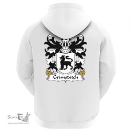 ScotsTee Shop Welsh Grimsditch (of Rhuddlan, Flint) Coat Of Arms Family Crest Welsh Hoodie Classic