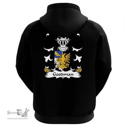 ScotsTee Shop Welsh Goodman (of Ruthin, Denbighshire) Coat Of Arms Family Crest Welsh Hoodie Classic