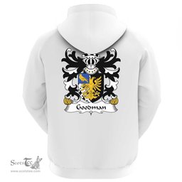 ScotsTee Shop Welsh Goodman (of Ruthin, Denbighshire) Coat Of Arms Family Crest Welsh Hoodie Classic