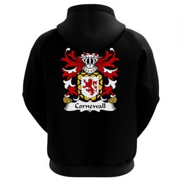 ScotsTee Shop Welsh Cornewall (Barons of Burford) Coat Of Arms Family Crest Welsh Hoodie Classic