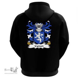 ScotsTee Shop Welsh Cynan (AB ELFYW -Father of Marchudd) Coat Of Arms Family Crest Welsh Hoodie Classic