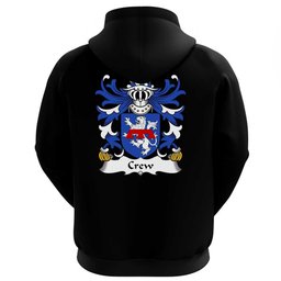 ScotsTee Shop Welsh Crew (of Holt, Denbighshire) Coat Of Arms Family Crest Welsh Hoodie Classic