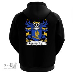 ScotsTee Shop Welsh Carmarthen (Priory of St John the Evangelist) Coat Of Arms Family Crest Welsh Hoodie Classic
