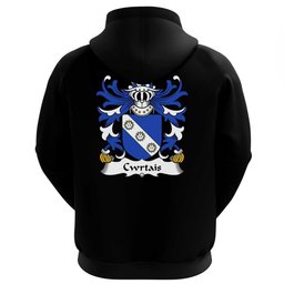 ScotsTee Shop Welsh Cwrtais (Courteys, Curthoyse, Curtis) Coat Of Arms Family Crest Welsh Hoodie Classic