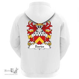 ScotsTee Shop Welsh Davies (of Caerhun, Caernarfonshire) Coat Of Arms Family Crest Welsh Hoodie Classic