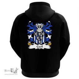 ScotsTee Shop Welsh Cecil (of Skenfrith, Monmouthshire) Coat Of Arms Family Crest Welsh Hoodie Classic