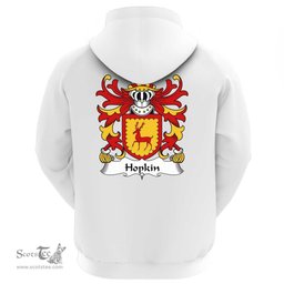 ScotsTee Shop Welsh Hopkin (DAVID- of Dan-y-graig, Swansea) Coat Of Arms Family Crest Welsh Hoodie Classic