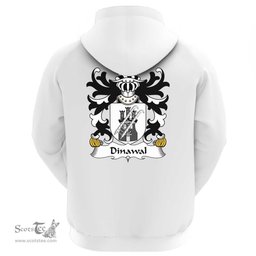 ScotsTee Shop Welsh Dinawal (Descended from Tydwal Gloff) Coat Of Arms Family Crest Welsh Hoodie Classic