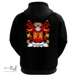 ScotsTee Shop Welsh Gwrgant (FARFDRWCHF, Monmouthshire) Coat Of Arms Family Crest Welsh Hoodie Classic