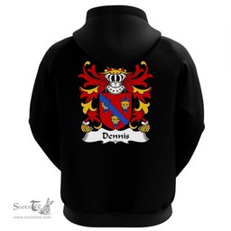 ScotsTee Shop Welsh Dennis (or DENNYS, DENEYS, Glamorgan) Coat Of Arms Family Crest Welsh Hoodie Classic
