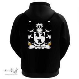 ScotsTee Shop Welsh Dawkins (of Laugharne, Carmarthenshire) Coat Of Arms Family Crest Welsh Hoodie Classic