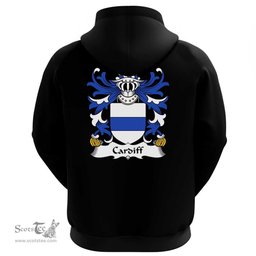ScotsTee Shop Welsh Cardiff (Sir Walter, Glamorgan) Coat Of Arms Family Crest Welsh Hoodie Classic