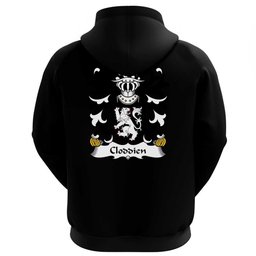 ScotsTee Shop Welsh Cloddien (AP GWYBEDYDD) Coat Of Arms Family Crest Welsh Hoodie Classic