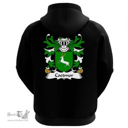 ScotsTee Shop Welsh Coetmor (of Llanllechid, Caernarfonshire) Coat Of Arms Family Crest Welsh Hoodie Classic