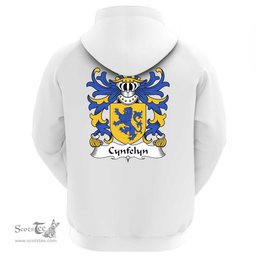 ScotsTee Shop Welsh Cynfelyn (AP DOLFFIN) Coat Of Arms Family Crest Welsh Hoodie Classic