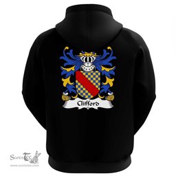 ScotsTee Shop Welsh Clifford (of Herefordshire) Coat Of Arms Family Crest Welsh Hoodie Classic