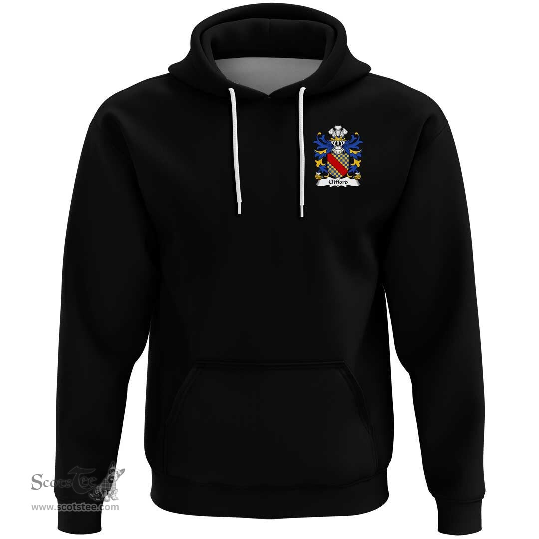 ScotsTee Shop Welsh Clifford (of Herefordshire) Coat Of Arms Family Crest Welsh Hoodie Classic