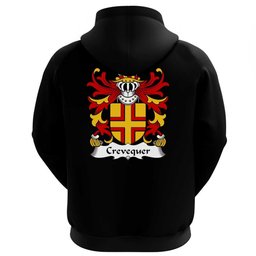 ScotsTee Shop Welsh Crevequer (or Crevecoeur, Flint) Coat Of Arms Family Crest Welsh Hoodie Classic