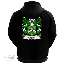 ScotsTee Shop Welsh Heleighe (Helegh, Heley of Flint) Coat Of Arms Family Crest Welsh Hoodie Classic