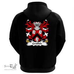 ScotsTee Shop Welsh Griffith (of Penrhyn, descended from Gwilym ) Coat Of Arms Family Crest Welsh Hoodie Classic