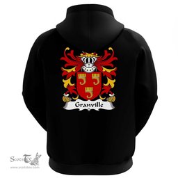 ScotsTee Shop Welsh Granville (Richard de, Founder of Neath Abbey) Coat Of Arms Family Crest Welsh Hoodie Classic