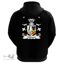 ScotsTee Shop Welsh Gilman (Claims descent from Cilmin Troed-ddu) Coat Of Arms Family Crest Welsh Hoodie Classic